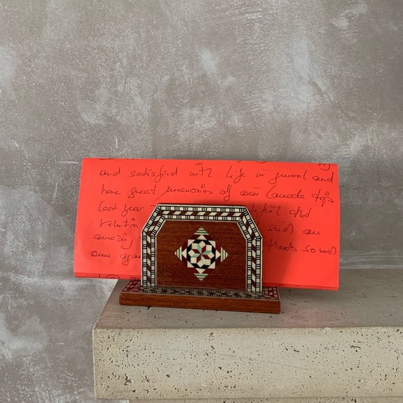 ❤️Wood Inlay Napkin Holder - Picture 4 of 8